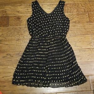 Fun chiffon tank dress with polka dots